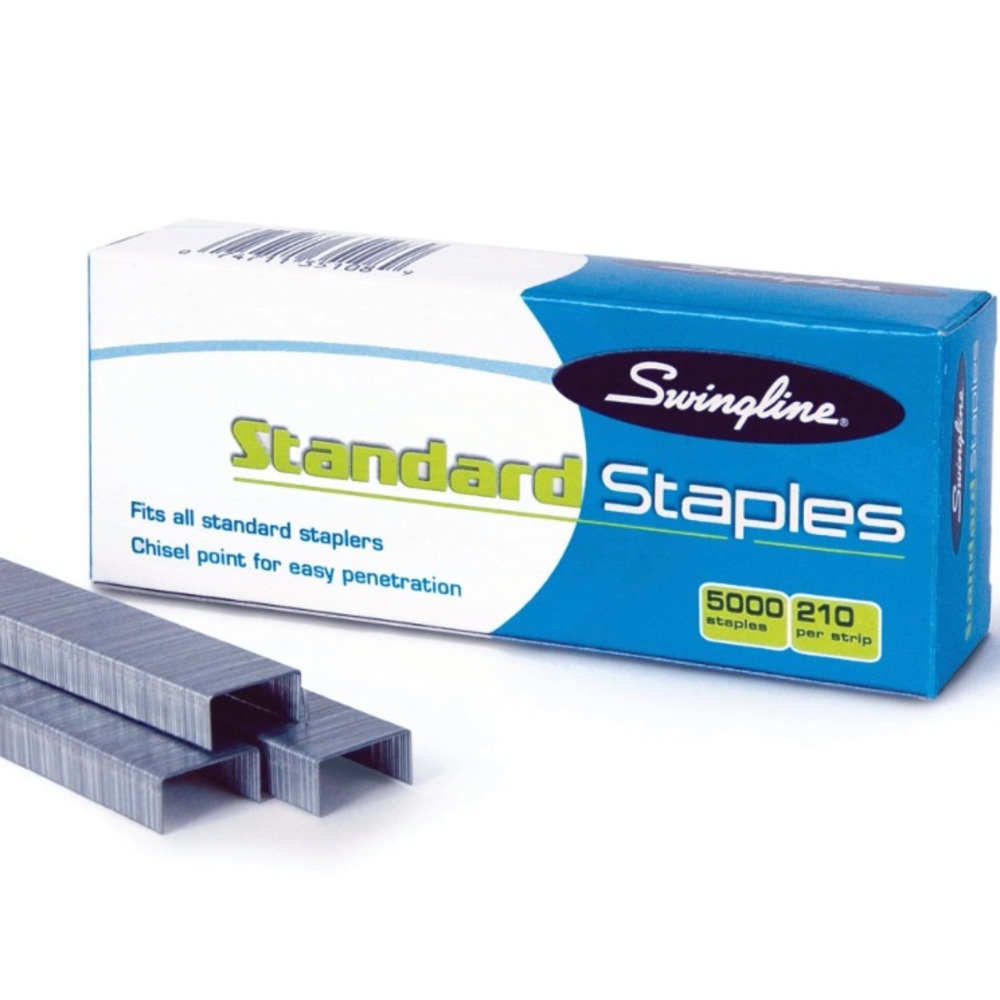 24 units of Swingline Standard Economy Chisel Point 210 Full-Strip Staples